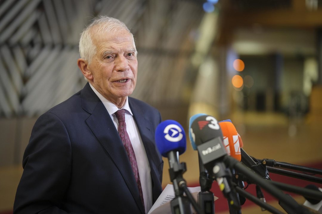 January 22, 2024, Brussels, Brussels, Belgium: Josep Borrell. Foreign ministers arrive at the European Foreign Affairs Council.,Image: 839401508, License: Rights-managed, Restrictions: * Belgium, France and Russian Rights OUT *, Model Release: no, Credit line: Nicolas Landemard / Zuma Press / ContactoPhoto