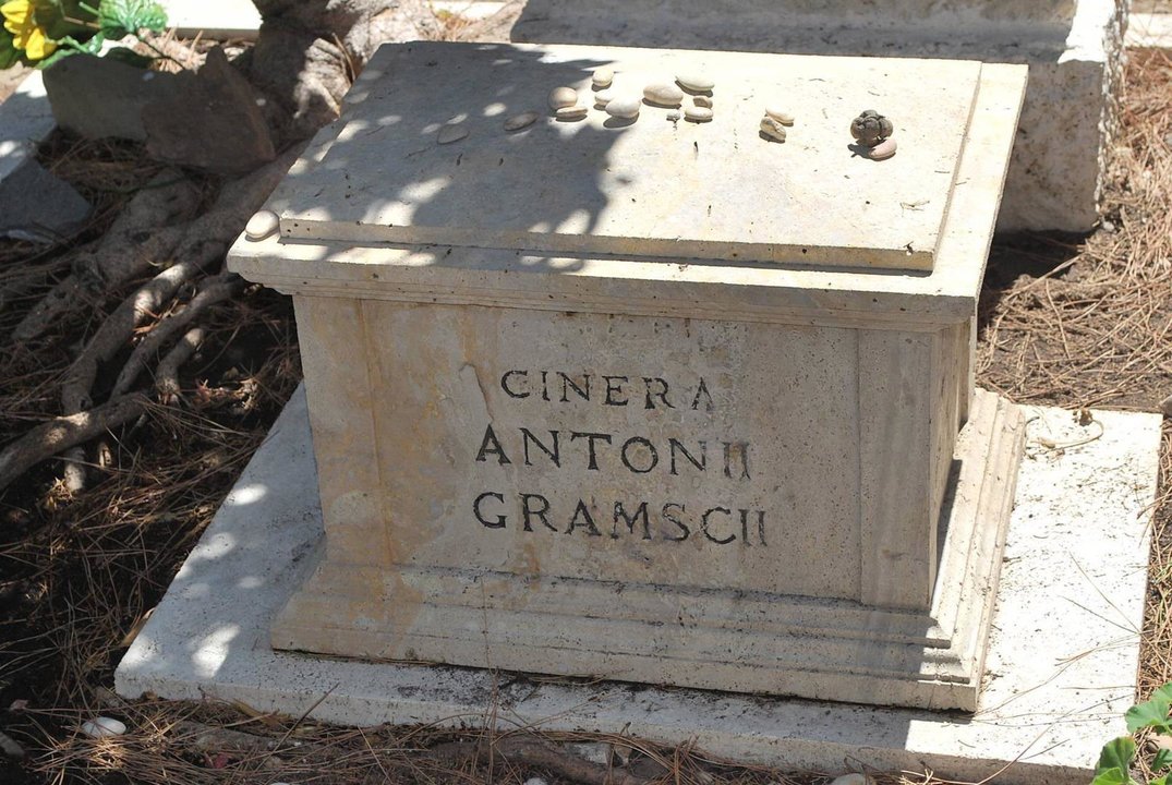 Italy, Rome-  June 18, 2016.Cimitero Acattolico, cemetery .The tomb of Antonio Gramsci,Image: 636421703, License: Rights-managed, Restrictions: * France, Germany and Italy Rights Out *, Model Release: no, Credit line: Radogna/Giacomino / Zuma Press / ContactoPhoto