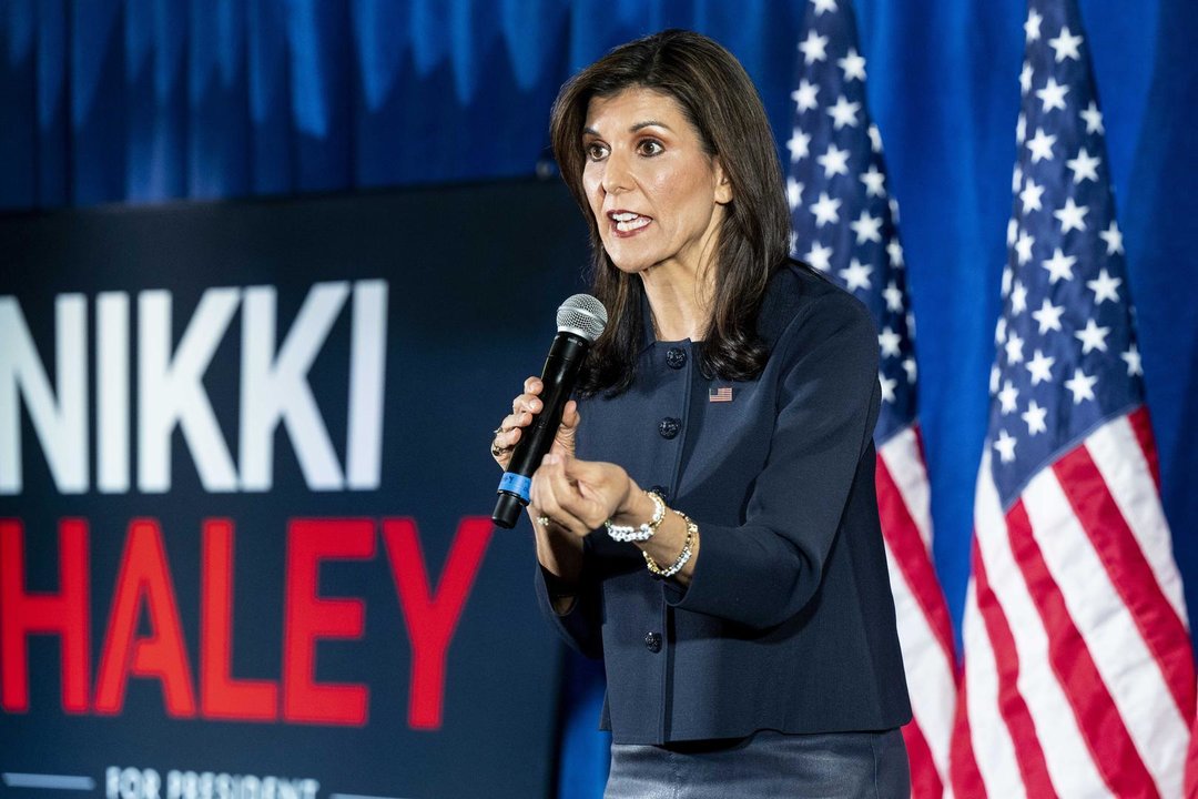 March 1, 2024, Washington, District Of Columbia, USA: NIKKI HALEY speaking at a campaign event at the Madison Hotel in Washington, DC.,Image: 852718229, License: Rights-managed, Restrictions: , Model Release: no, Credit line: Michael Brochstein / Zuma Press / ContactoPhoto