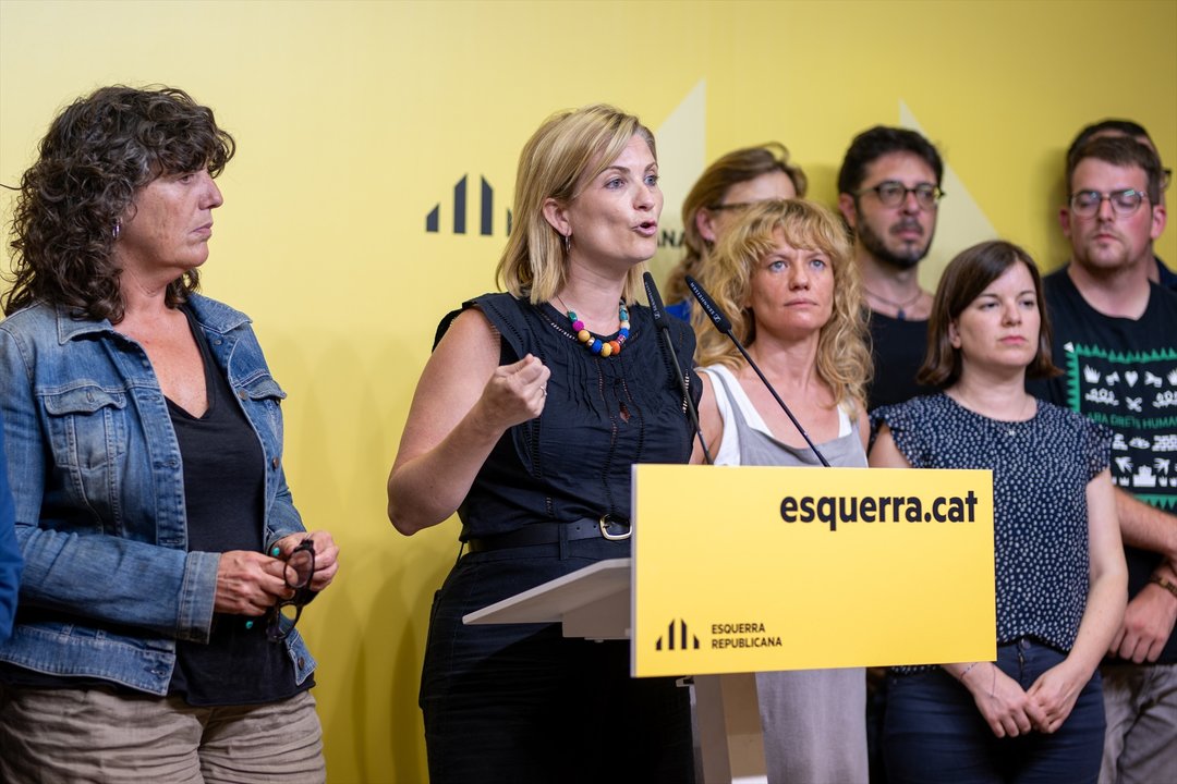 EuropaPress_6118650_portavoz_erc_raquel_sans_rueda_prensa_sede_erc_29_julio_2024_barcelona Lorena Sopêna / Europa Press