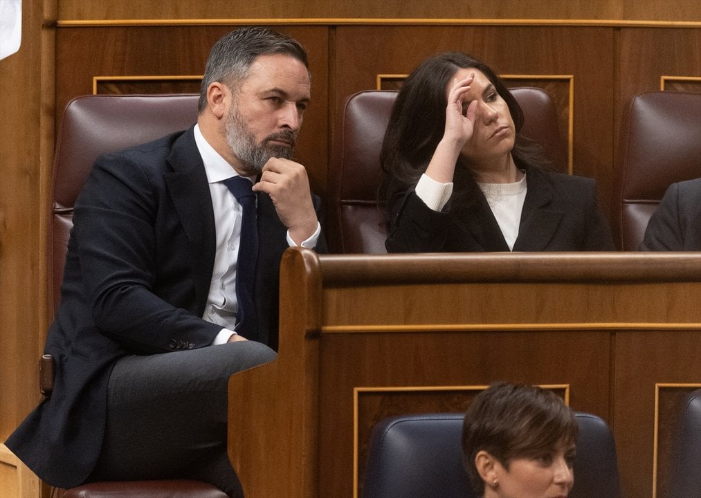 Santiago Abascal y Pepa Millán — Eduardo Parra / Europa Press