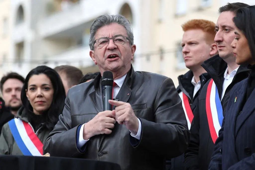 El líder del partido de izquierda francés, Jean-Luc Melenchon — Francois Lo Presti/AFP