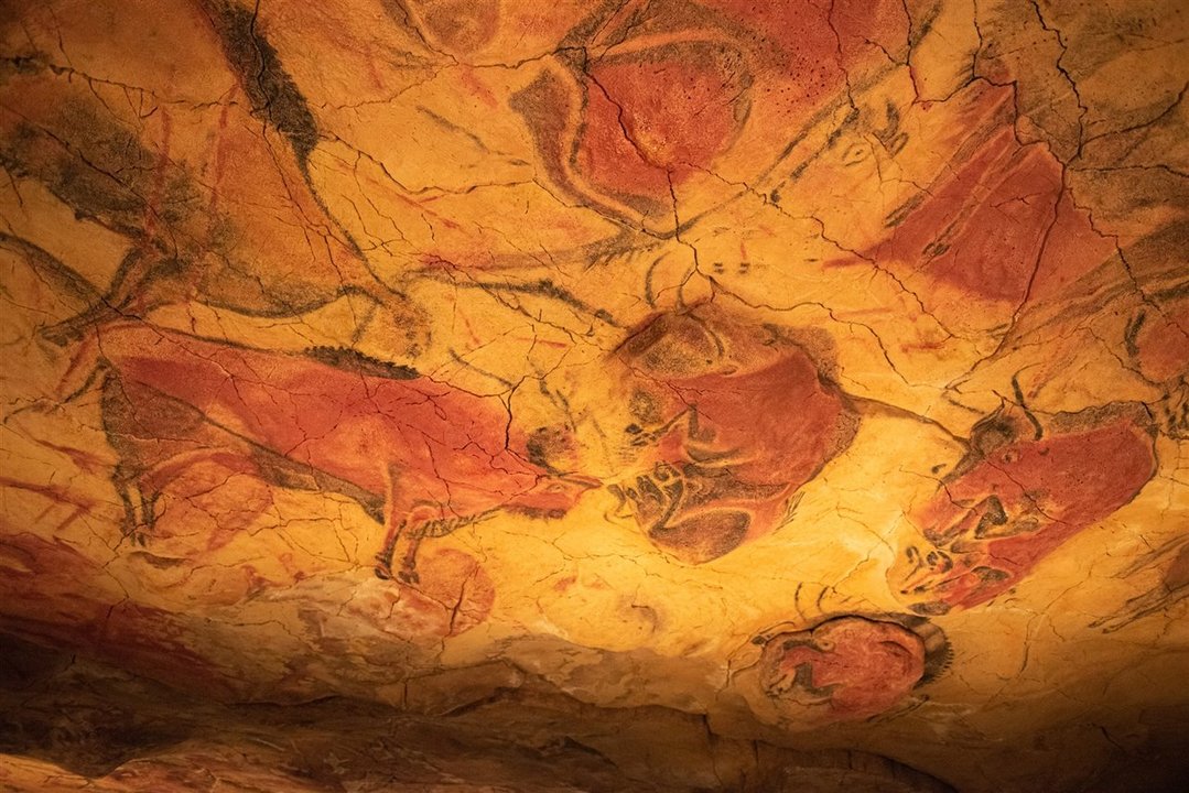 Bisontes en la cueva de Altamira