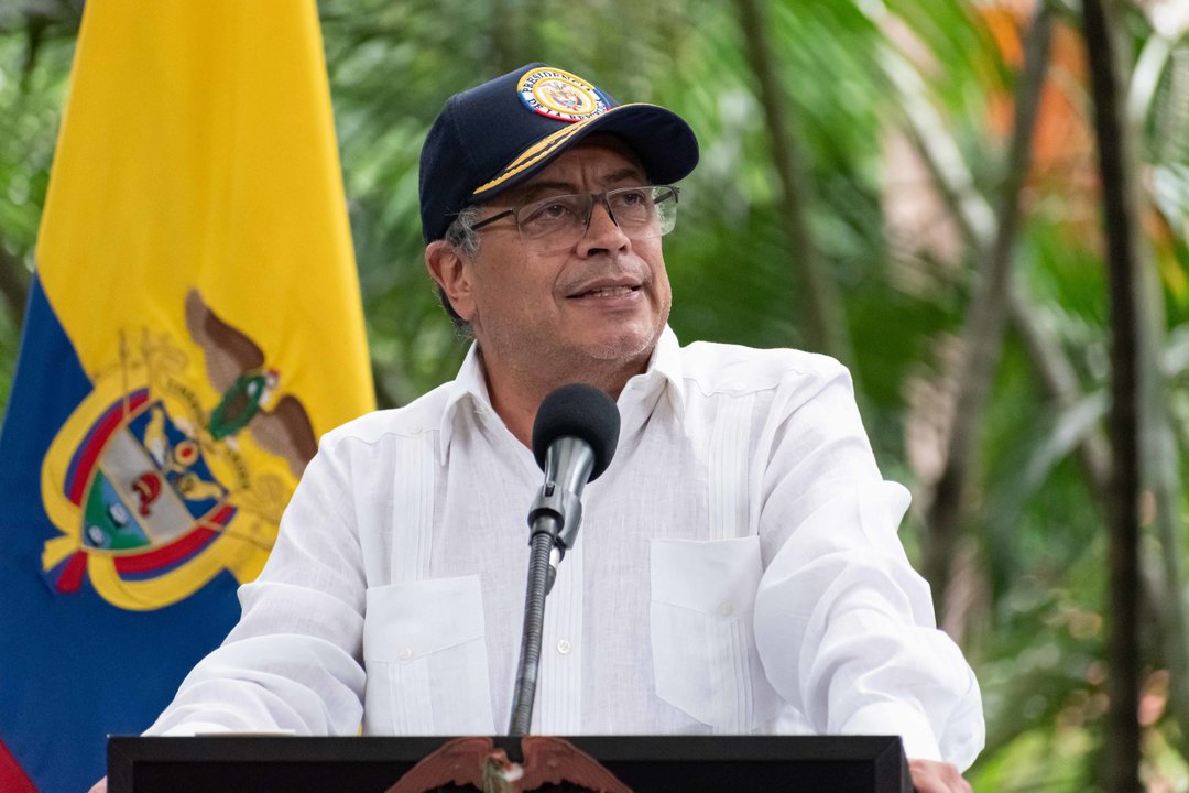 May 30, 2024, Bogota, Cundinamarca, Colombia: Colombian president Gustavo Petro takes part during an act of his official visit to the city of Medellin, Colombia, May 30, 2024.,Image: 879239448, License: Rights-managed, Restrictions: , Model Release: no, Credit line: Juan J. Eraso / Zuma Press / ContactoPhoto