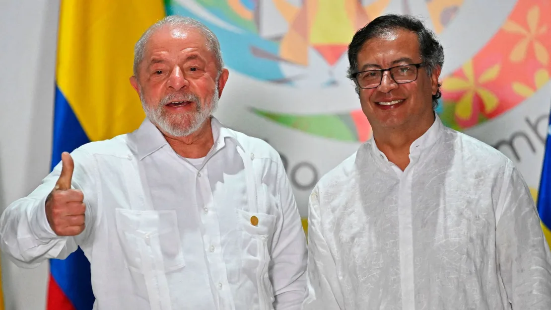 El presidente de Brasil, Lula da Silva y el presidente de Colombia, Gustavo Petro — Foto: CNN