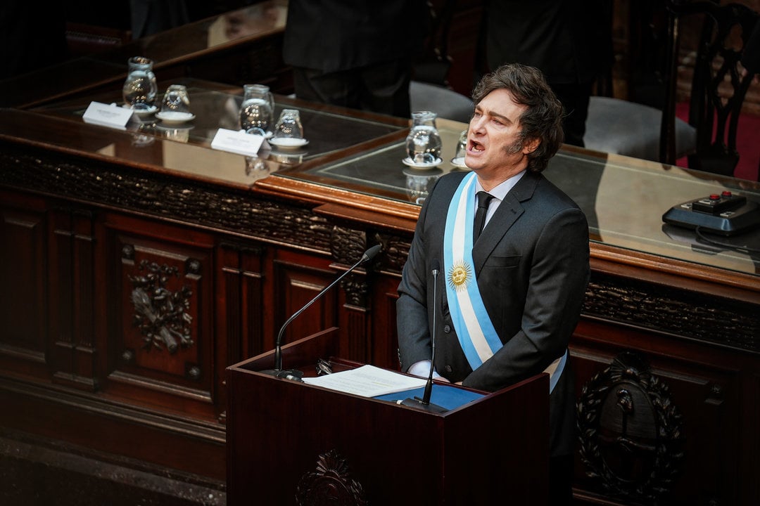 Javier Milei presenta los presupuestos para el 2025, el 15 de septiembre de 2024 — Santiago Oroz / Zuma Press / ContactoPhoto