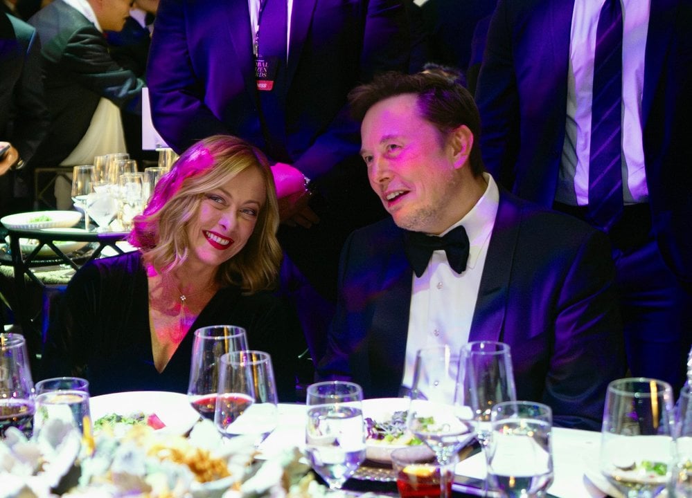 Giorgia Meloni y Elon Musk — Filippo Attili/Us Palazzo Chigi / Zuma Press / ContactoPhoto