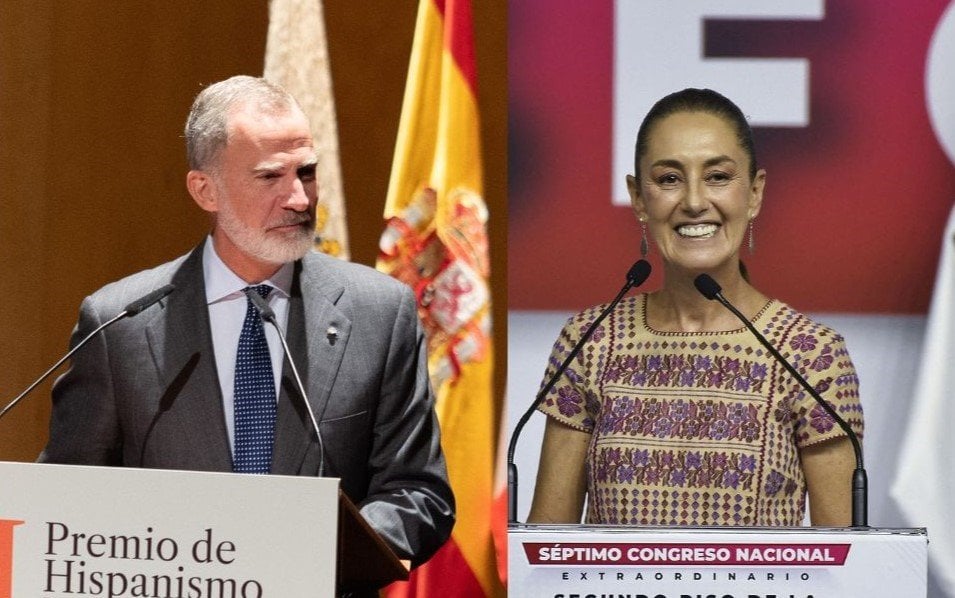 Felipe VI (Concha Ortega Oroz / Europa Press) y Claudia Sheinbaum (Octavio Gomez Pina / Zuma Press / ContactoPhoto)