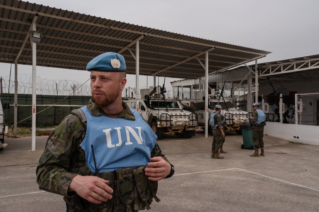 Un comandante de la tropa española de las Fuerzas Provisionales de las Naciones Unidas en el Líbano (UNIFIL) — Ashley Chan / Zuma Press / ContactoPhoto