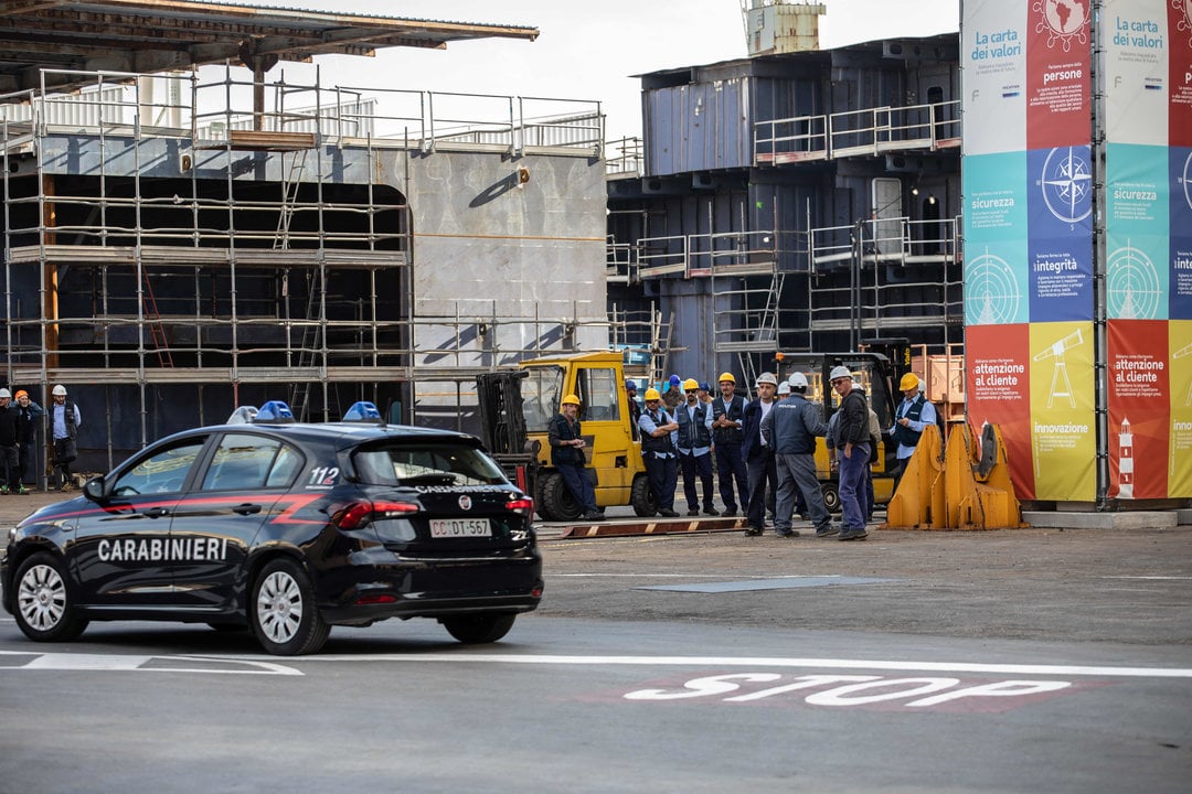 Trabajadores del astillero Fincantieri — Antonio Melita / Zuma Press / ContactoPhoto